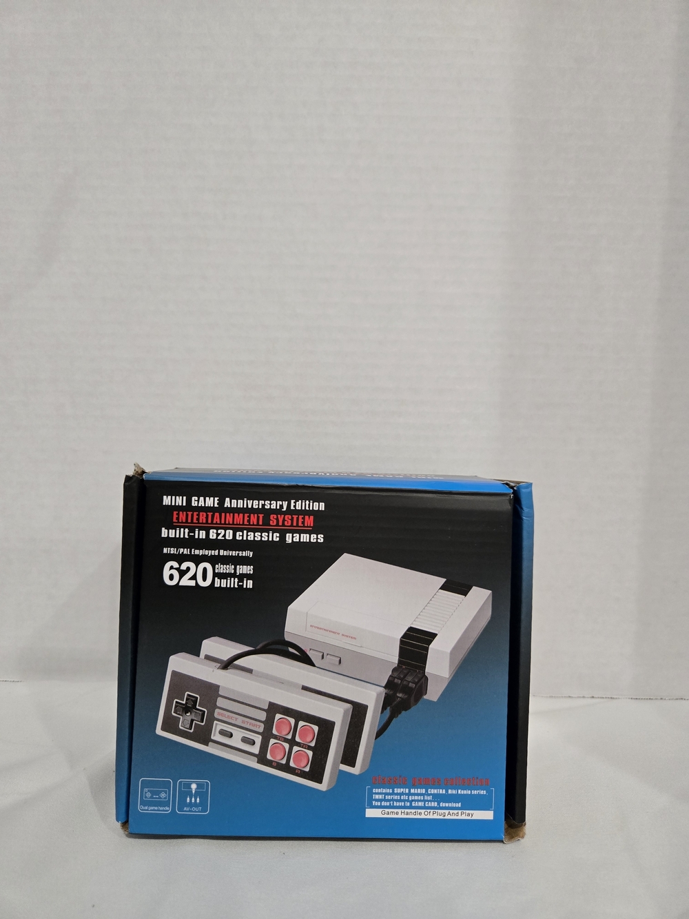 Anniversary Mini Retro Console with 620 Built-In Games - Gray